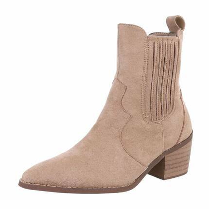 Damen Western- & Bikerboots - khaki Gr. 41