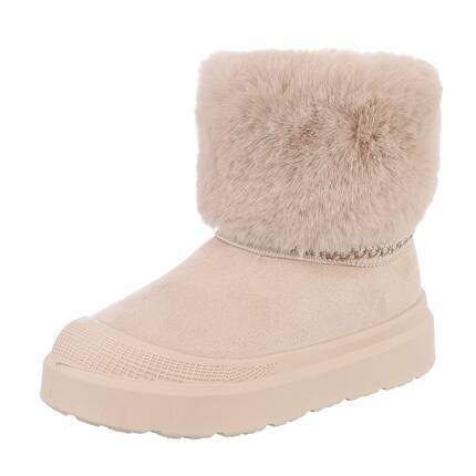 Damen Winterstiefeletten - beige - 12 Paar