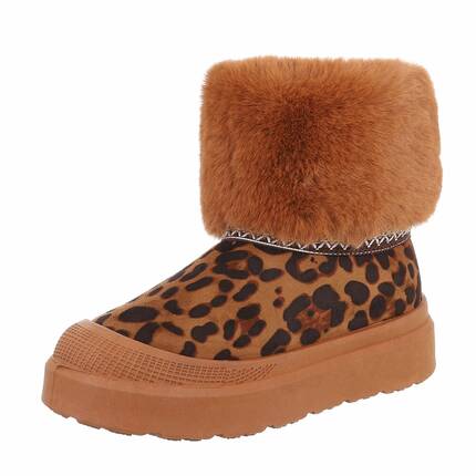 Damen Winterstiefeletten - leopardprint