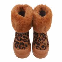 Damen Winterstiefeletten - leopardprint