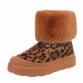 Damen Winterstiefeletten - leopardprint - 12 Paar