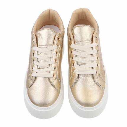 Damen Low-Sneakers - gold