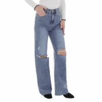 Damen High Waist Jeans von Laulia - blue