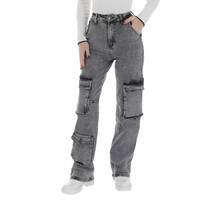 Damen High Waist Jeans von Laulia - grey