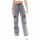 Damen High Waist Jeans von Laulia - grey