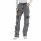 Damen High Waist Jeans von Laulia Gr. L/40 - grey