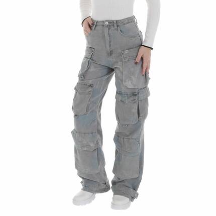 Damen High Waist Jeans von Laulia - grey