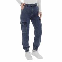 Damen High Waist Jeans von Laulia - blue