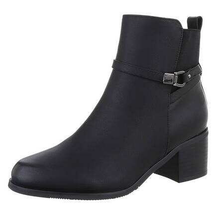 Damen High-Heel Stiefeletten - black