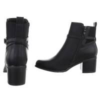 Damen High-Heel Stiefeletten - black Gr. 36