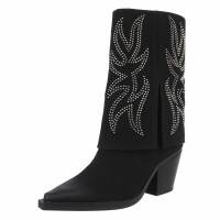 Damen Western- & Bikerboots - black