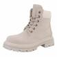 Damen Schnürstiefeletten - beige Gr. 40