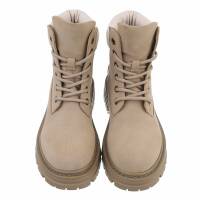 Damen Schnürstiefeletten - khaki