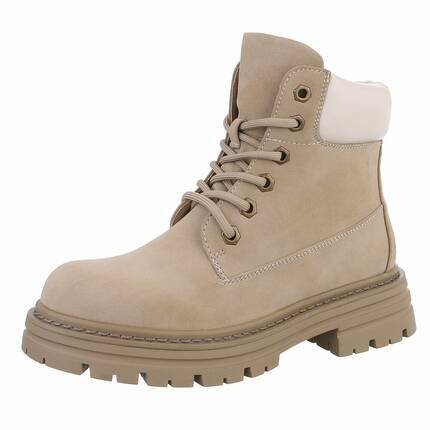 Damen Schnrstiefeletten - khaki - 12 Paar