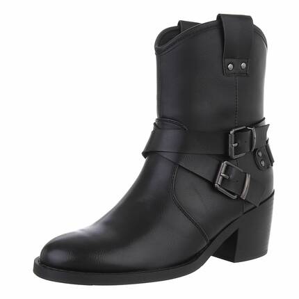 Damen Western- & Bikerboots - black