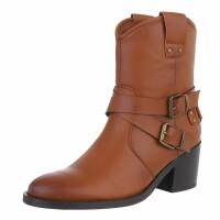 Damen Western- & Bikerboots - camel