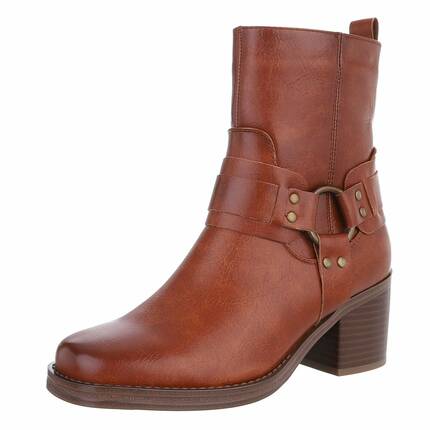 Damen Western- & Bikerboots - camel - 12 Paar