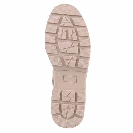 Damen Schnrstiefeletten - beige