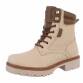 Damen Schnürstiefeletten - beige Gr. 38