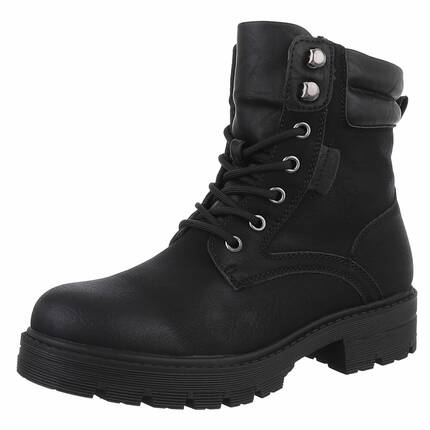 Damen Schnrstiefeletten - black - 12 Paar