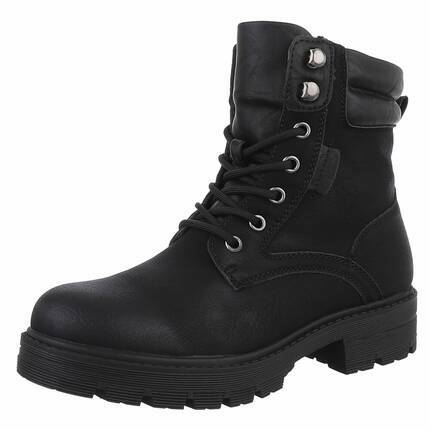 Damen Schnrstiefeletten - black Gr. 41