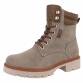 Damen Schnürstiefeletten - khaki Gr. 40