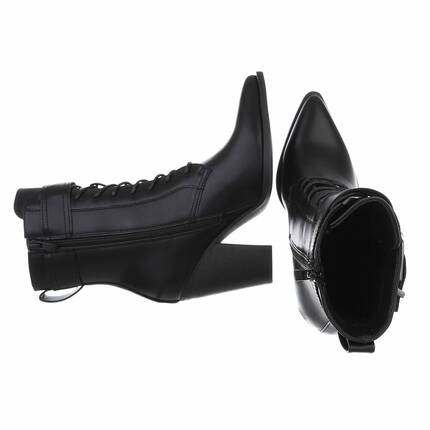 Damen Schnrstiefeletten - black