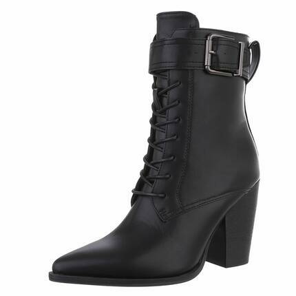 Damen Schnrstiefeletten - black - 12 Paar