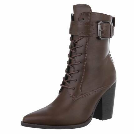 Damen Schnrstiefeletten - brown - 12 Paar