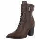 Damen Schnürstiefeletten - brown - 12 Paar