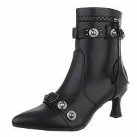 Damen High-Heel Stiefeletten - black