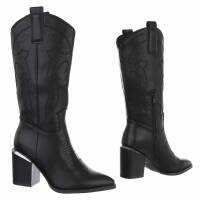 Damen High-Heel Stiefel - black