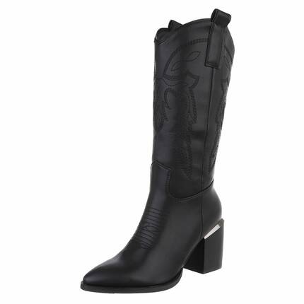 Damen High-Heel Stiefel - black Gr. 41