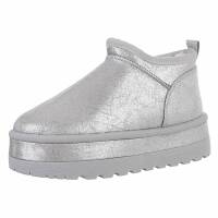 Damen Winterstiefeletten - silver