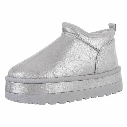 Damen Winterstiefeletten - silver Gr. 36