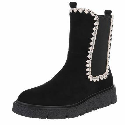 Damen Chelsea Boots - black - 12 Paar