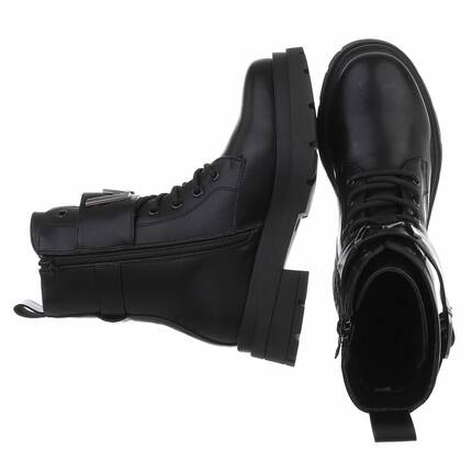 Damen Schnrstiefeletten - black