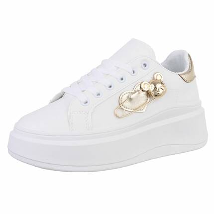 Damen Low-Sneakers - gold