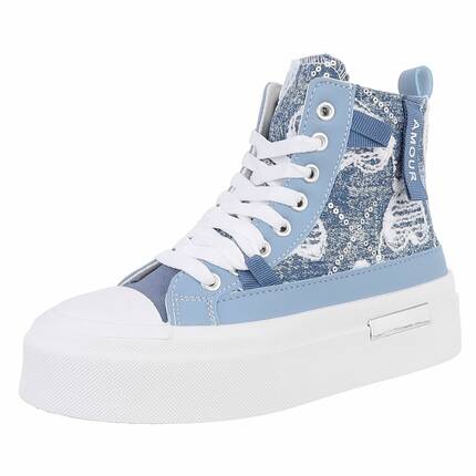 Damen High-Sneakers - jeans