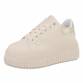 Damen Low-Sneakers - beige Gr. 36