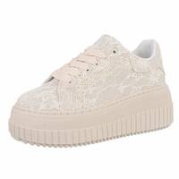 Damen Low-Sneakers - beige