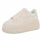 Damen Low-Sneakers - beige