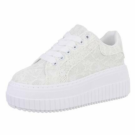 Damen Low-Sneakers - white - 12 Paar