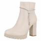 Damen High-Heel Stiefeletten - beige