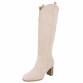 Damen High-Heel Stiefel - beige - 12 Paar