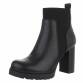 Damen High-Heel Stiefeletten - black