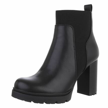 Damen High-Heel Stiefeletten - black Gr. 36