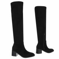 Damen Overknee-Stiefel - black