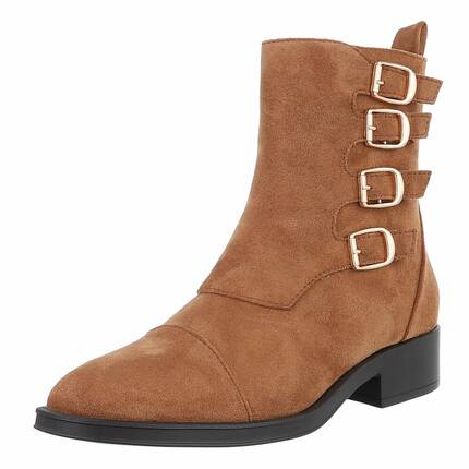 Damen Klassische Stiefeletten - camel - 12 Paar