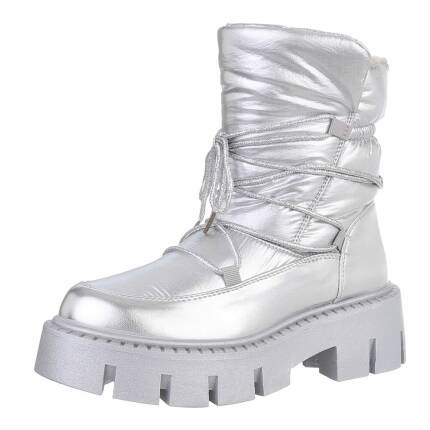 Damen Winterstiefeletten - silver Gr. 36